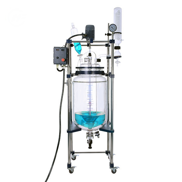 防爆双层玻璃反应釜YYSF-100L